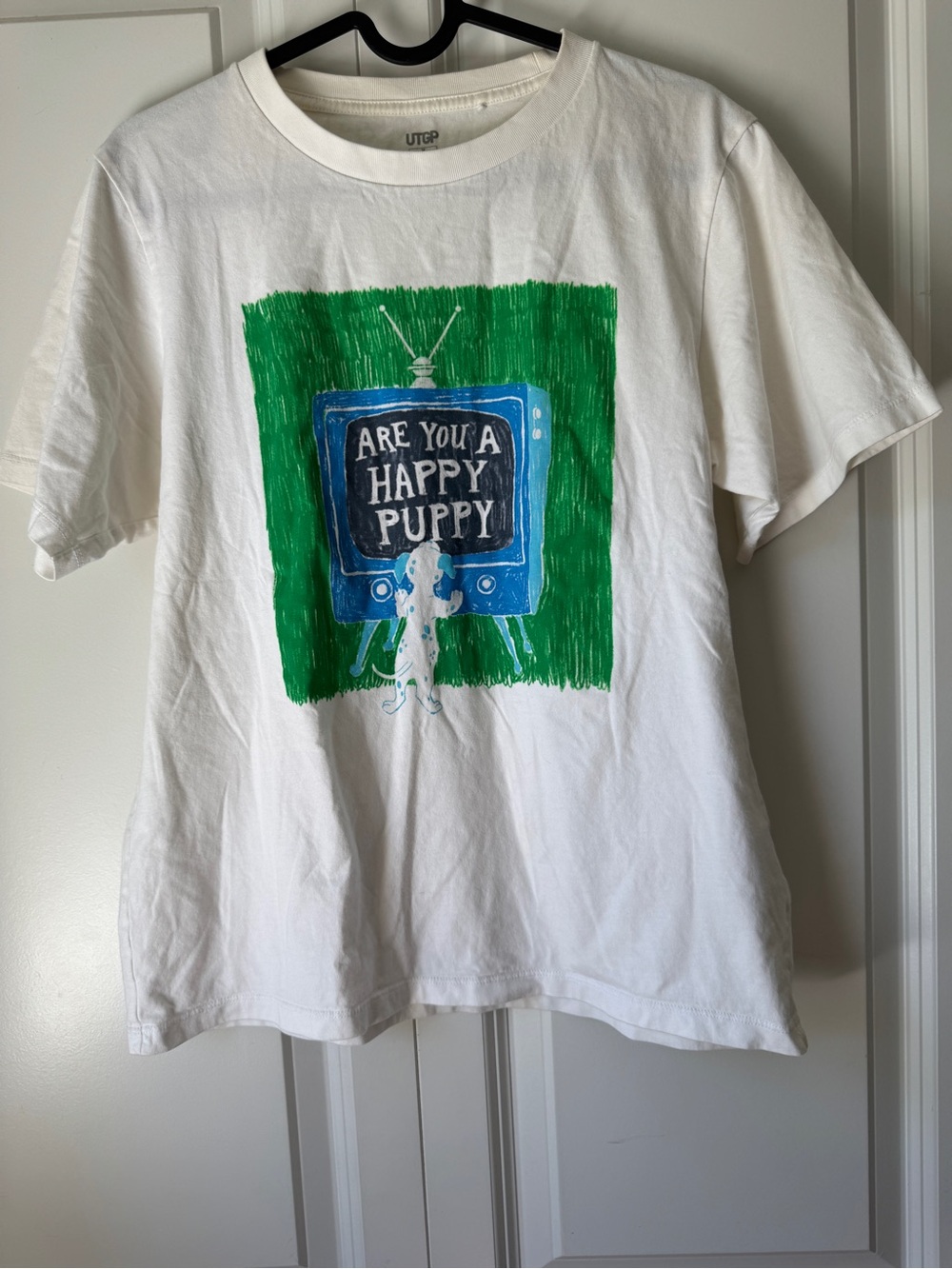 Uniqlo UTGP x Disney 101 Dalmatians “Are You A Happy Puppy” Graphic Tee Size M - Picture 2 of 6
